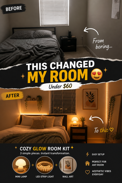 CozyGlow Room kit (3-in-1 Aesthetic Upgrade)